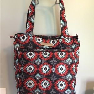Ju-Ju-Be Sweet Scarlet Light Diaper Tote EUC